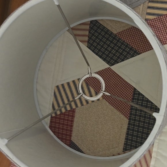 Light Gray Fabric Lampshade Pair - Picture 2 of 8